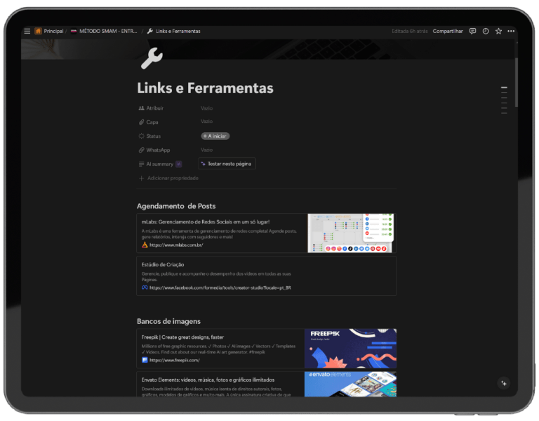 Dashboard digital organizado em laptop e celular